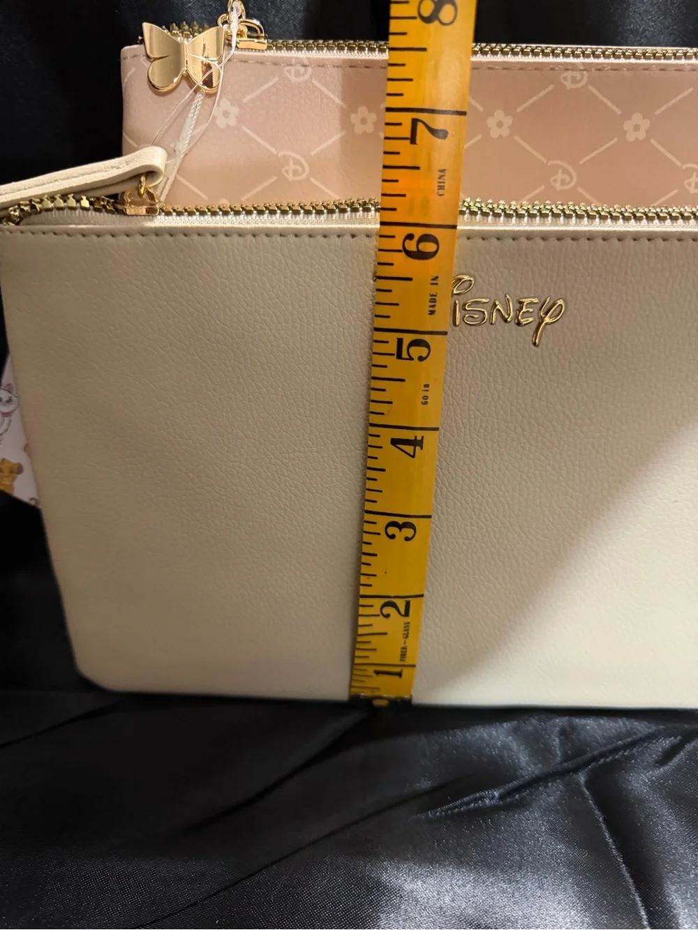 Disney Bambi Beige and Blush Zip Cosmetic Pouch Set